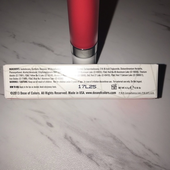 DOSE OF COLORS Liquid Matte Lipstick - Coral Crush - Picture 3 of 5